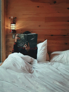 reading in bed